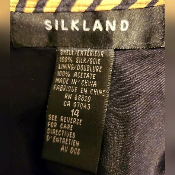 100 % Silk Skirt Black and White Animal Print with Bead Fringe - Picture 4 of 4